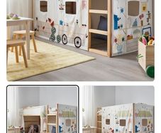 Ikea Kura Bunk Bed Curtain.    This is brand new. It was bought and hung up but my daughter changed her mind and didn't want it. This is now discontinued from IKEA. We have all attachments and it is in prestige condition.