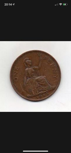 Great Britain One Penny 1945