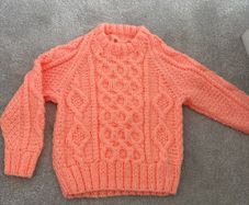 jumper girls orange size 2-3 years