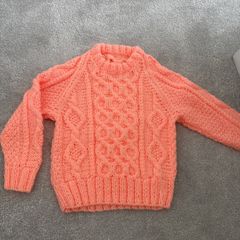 jumper girls orange size 2-3 years