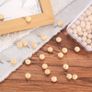 130-Pcs Wooden Push Pins, Natural Wood Thumb Tacks, Round Head Decorative Drawing Pins for Corkboard, Blackboard, Calendar, Maps Image 5
