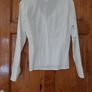 Ladies White Shirt Zipped Front Image 4