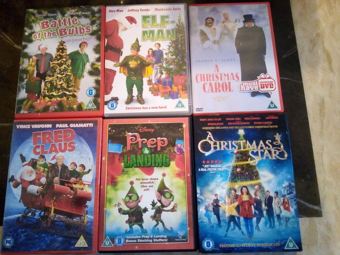 Christmas DVD movie collection Polar Express, Elf, Muppets, Disney, Christmas Carol, Santa Clause etc