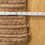 Jessica Simpson Women's Long Sleeve Cable Knit Sweater Dress - Tan Brown - Belt Image 8