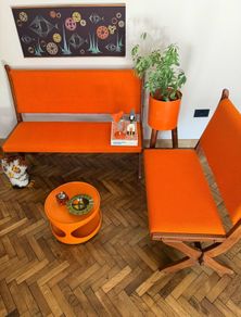 Mid century bench seating Swedish