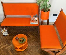 Mid century bench seating Swedish