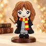 Hermione Granger Inspired Crochet-Style Figure Harry Potter Decoration Image 2