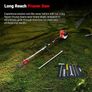 BU-KO 52cc Long Reach Petrol Hedge Trimmer and Pruner Saw with 75cm Extension Pole and Toolbag for Convenient Storage, Ultimate Garden Tool for Precision Cutting, Trim Hedges and Prune with Ease Image 3
