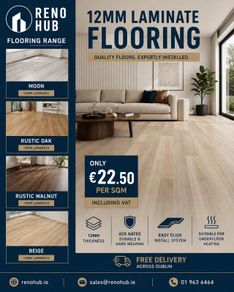 12mm AC5 Laminate Flooring Free Dublin Delivery | RenoHub