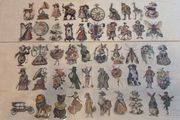 50pcs Retro Transparent Stickers Decals