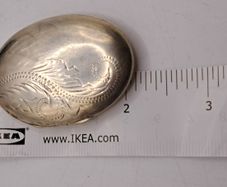 Vintage big size sterling silver locket