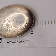 Vintage big size sterling silver locket