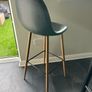 High Bar Table - 4x Leather Stools Image 6