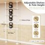 Brand New Over Toilet 4-Tier Storage Shelf Space-Saving Bathroom Organizer - White Image 3
