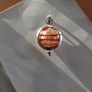 Silver and glass swirl pendant Image 3