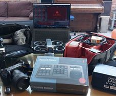Camera Equipment, Sony FX30 (little used), DJI Osmo 3 Creator Kit, Fluid Head Tripod x 2, Nat Geo Mono Pod, Camera Flash Unit,