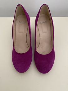 Clarks Wedge Suede Shoes Size 38