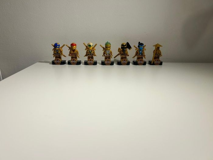 LEGO Ninjago Golden 10 year anniversary mini figures (RARE)