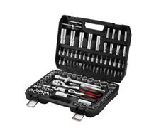 TEENO 108 Piece 1/4"&1/2" Drive Socket Set with Bits Set,72 Quick Release Ratchet Wrench,Chrome Vanadium
