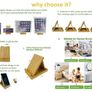 Bamboo Foldable Universal Multi-Angle Stand Holder, Pocket Desktop Holder Stand for cell phone and Tablet Image 2
