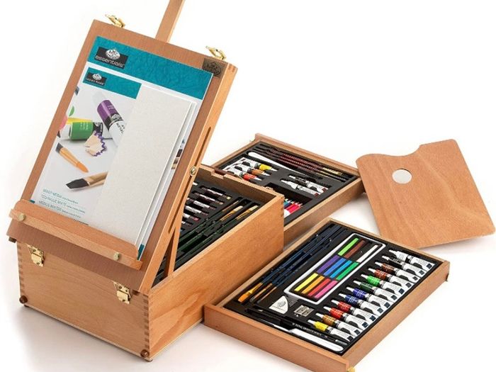 All Media Easel Artist Set 104 Piece (FREE POSTAGE)