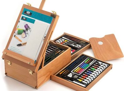All Media Easel Artist Set 104 Piece (FREE POSTAGE)