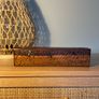 Vintage Asian Hand Carved Wooden Pencil Case Image 4