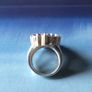Large Amethyst Silver Ring Image 3