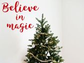 Believe in Magic Decal, Believe in Magic Sticker, Window Decal, Letter Decal, Quotes Wall Decal, Seasons Greetings, Christmas Removable