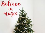 main image for ad Believe in Magic Decal, Believe in Magic Sticker, Window Decal, Letter Decal, Quotes Wall Decal, Seasons Greetings, Christmas Removable