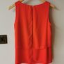 Orange/red sleeveless top Image 2