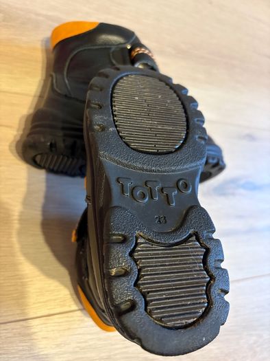 Real leather warm winter boots kids size 23eu