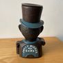 Piggy Bank Cast Iron Jolly Man Money Box J.E. Stevens 1920's Image 3