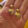 Vintage Heart Earrings Image 5