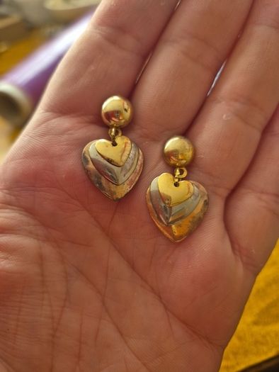 Vintage Heart Earrings