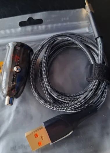 Essager 2 port Car Charger & Type C cable combo