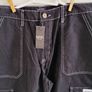 Boohoo Man black cotton cargo pants trousers 36 waist and 30 leg in excellent condition and new with tags see last two photos for exact measurements FREE STANDARD POSTAGE INCLUDED Image 2