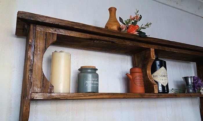 Rustic Country Cubby Box floating shelf.