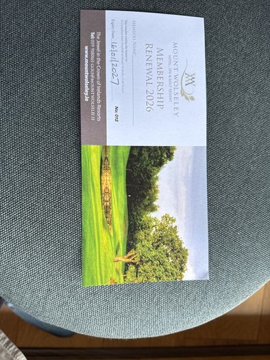 Mount Wolseley Golf Club 4 ball voucher