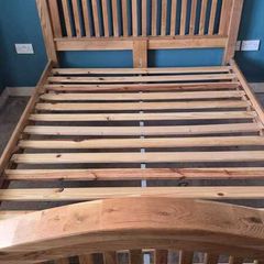 Solid Oak King size bed frame