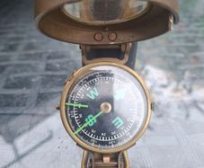 Vintage Brass pocket Compass