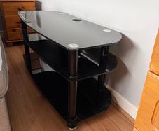 glass tv unit