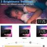 Digital Clock Large Display, LED Electric Alarm Clock Mirror Surface for Makeup with Diming Mode, 3 Levels Brightness, Dual USB Ports Modern Decoration for Home Bedroom Decor (MULTIPLE COLOURS) Image 8