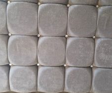 grey/silver headboard