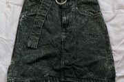 black denim skirt