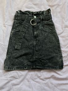 black denim skirt