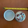 Vintage Japanese Porcelain Covered Dish / Trinket Box - Imari Style Floral Design Image 3