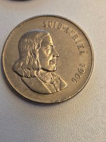 1966 South African 1 Rand 80% Silver