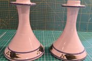 Stoneware Jackson Pair of Candlesticks