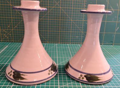 Stoneware Jackson Pair of Candlesticks